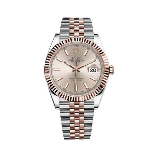 Rolex Watch | Datejust Light Brown Silver Steel