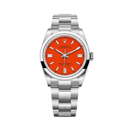 Rolex Watch | Oyster Perpetual Orange Dial Steel