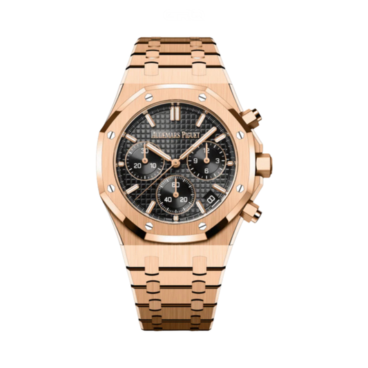 Audemars Piguet Watch | Royal Oak Selfwinding Chronograph Stainless Gold Steel Black Dial