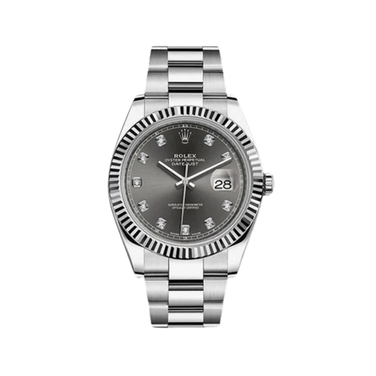 Rolex Watch | Datejust Dark Rhodium Diamond Dial