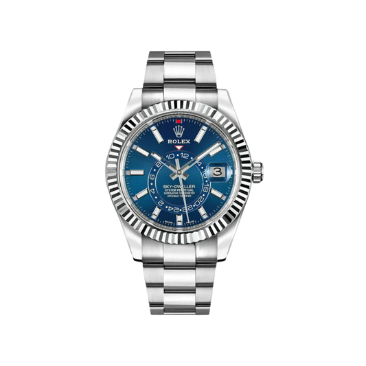 Rolex Watch | Sky Dweller Blue Dial Silver