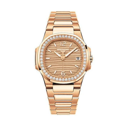 Patek Philippe Watch | Nautilus Golden Dial