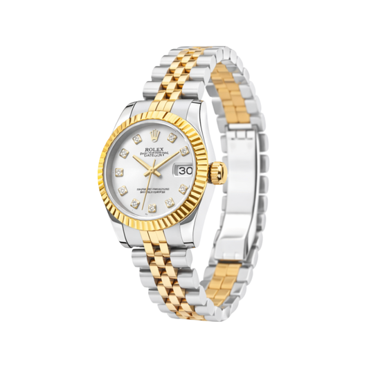 Rolex Watch | Rolex Datejust Silver Gold-White Dial
