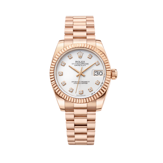 Rolex Watch | Datejust 28 Diamond White Dial