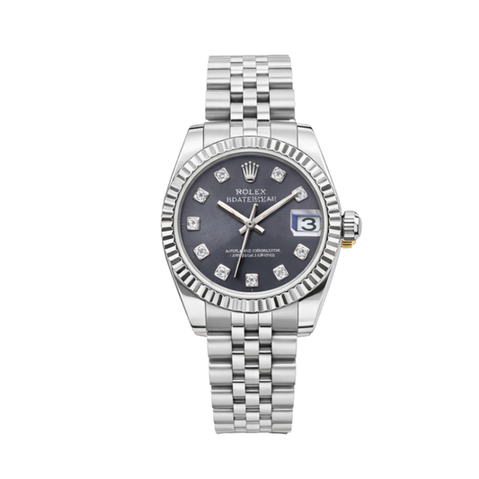 Rolex Watch | Datejust Diamond Dial Fluted Bezel