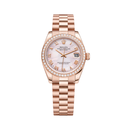 Rolex Watch | Rolex Datejust 31  Everose Gold-President Bracelet