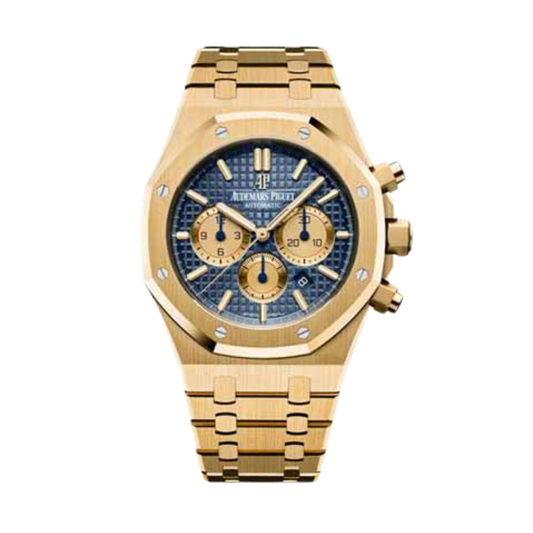 Audemars Piguet Watch | Royal Oak Selfwinding Chronograph Yellow Gold Blue Dial