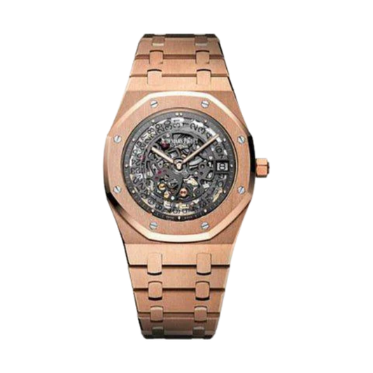 Audemars Piguet Watch | Royal Oak Double Balance Wheel Openworked Pink Gold