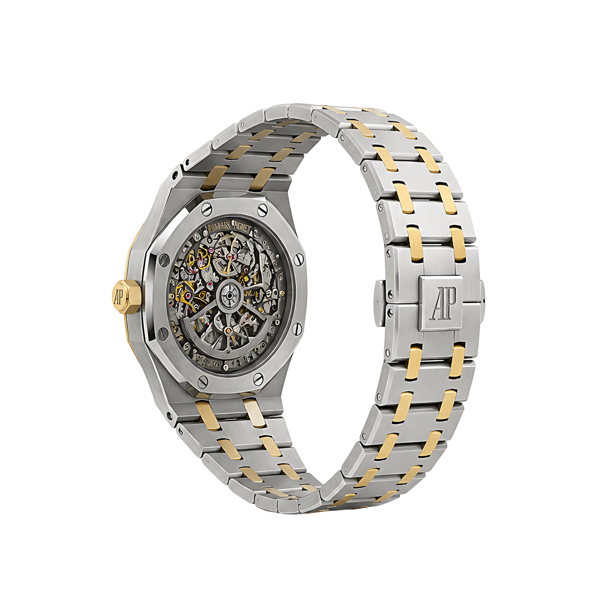 Audemars Piguet Royal Oak Skeleton Two Tone Black Watch - image 3