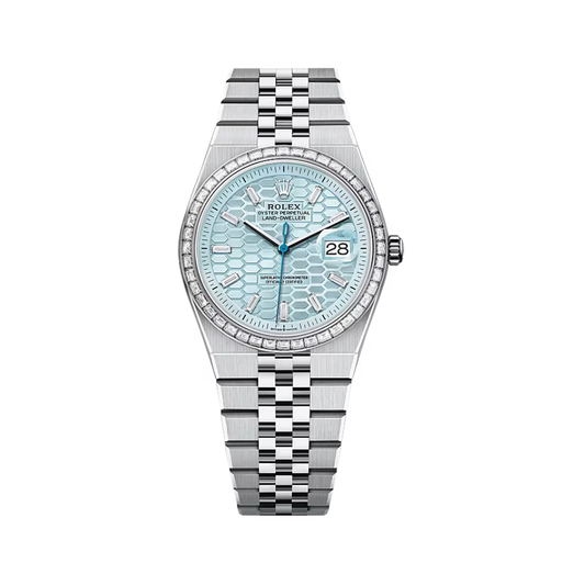 Rolex Watch | Land Dweller Blue Dial Silver