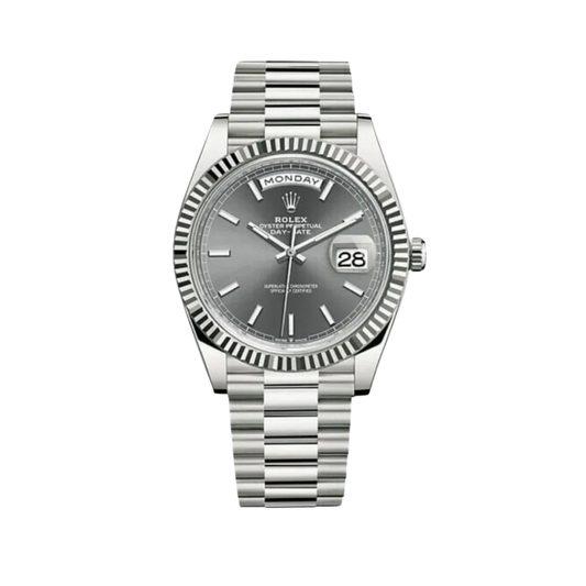 Rolex Watch | Day-Date Grey Silver Steel