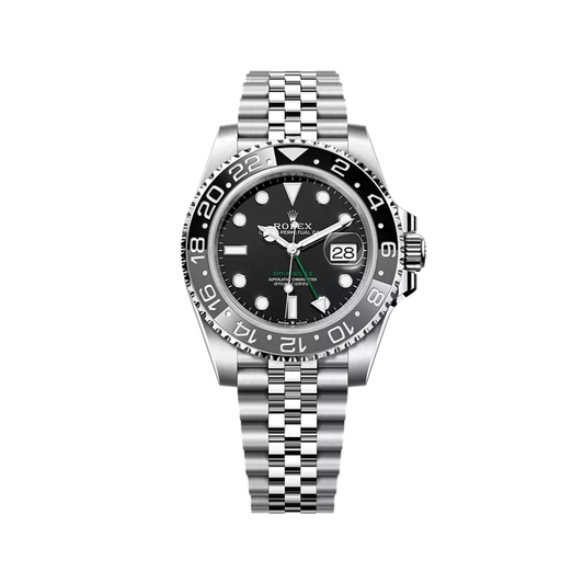 Rolex Watch | GMT-Master II Black Dial Silver Steel