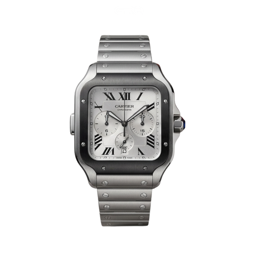Cartier Watch | Santos de Cartier Chronograph Stainless Steel
