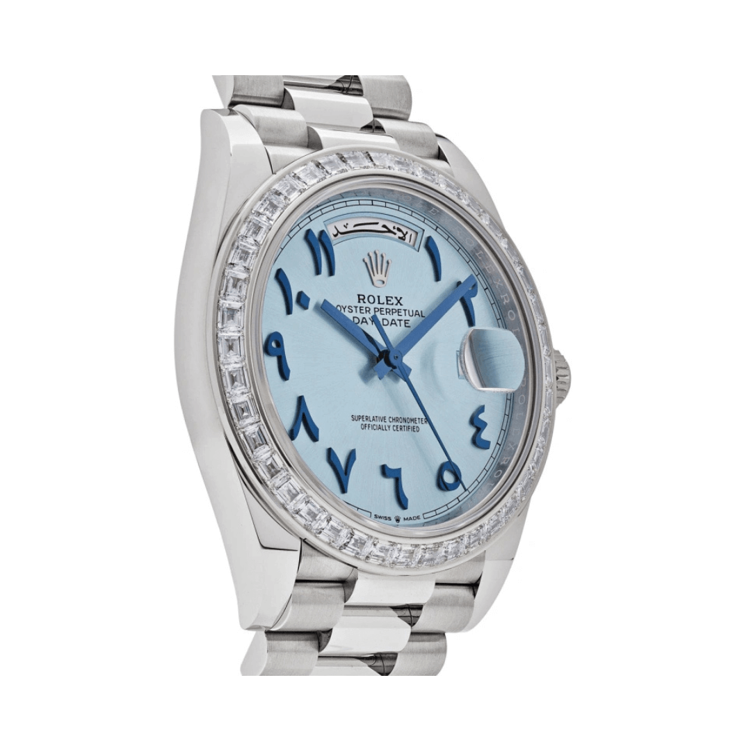 Rolex | Numerals Ice Blue Dial - Free & Fast UAE Shipping