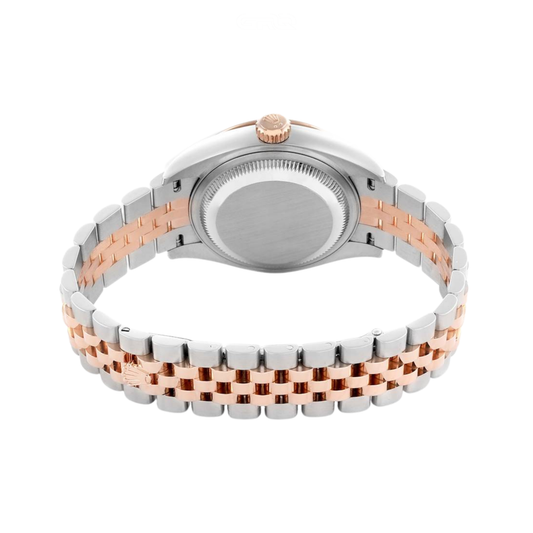 Rolex Watch | Datejust 28 Rose Dial Diamond Bezel