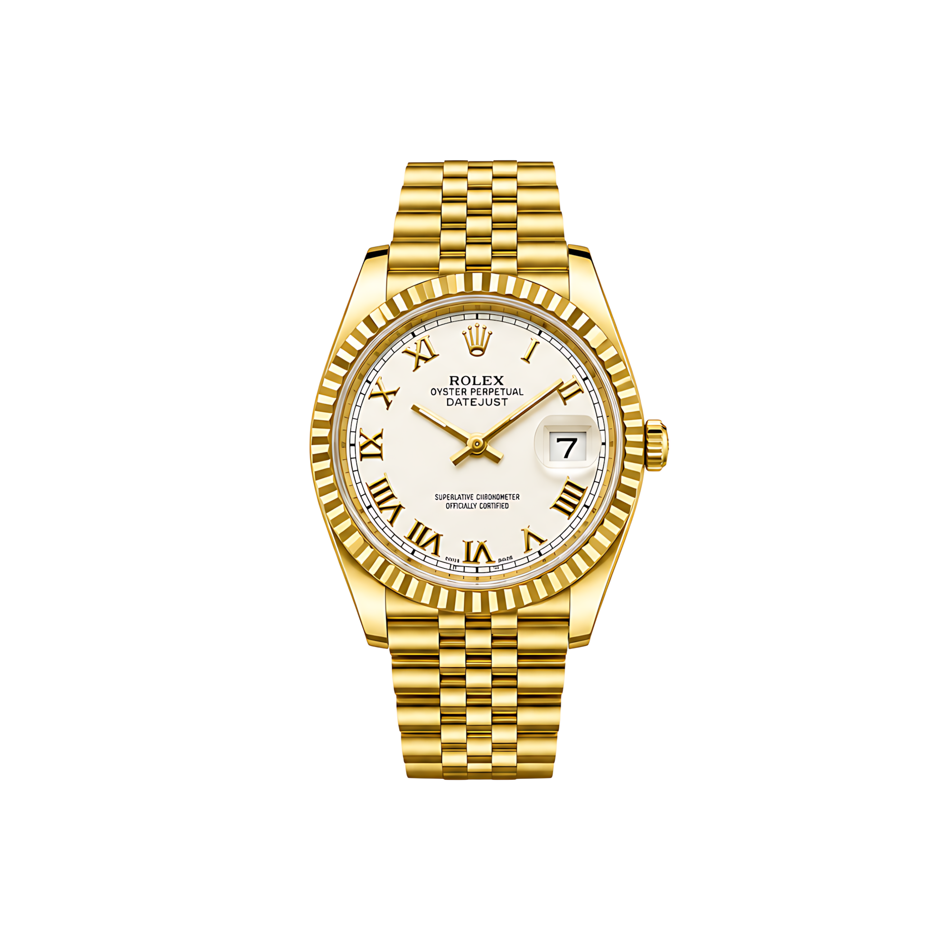 Rolex Datejust Mint Gold White Dial Gold Watch - image 1