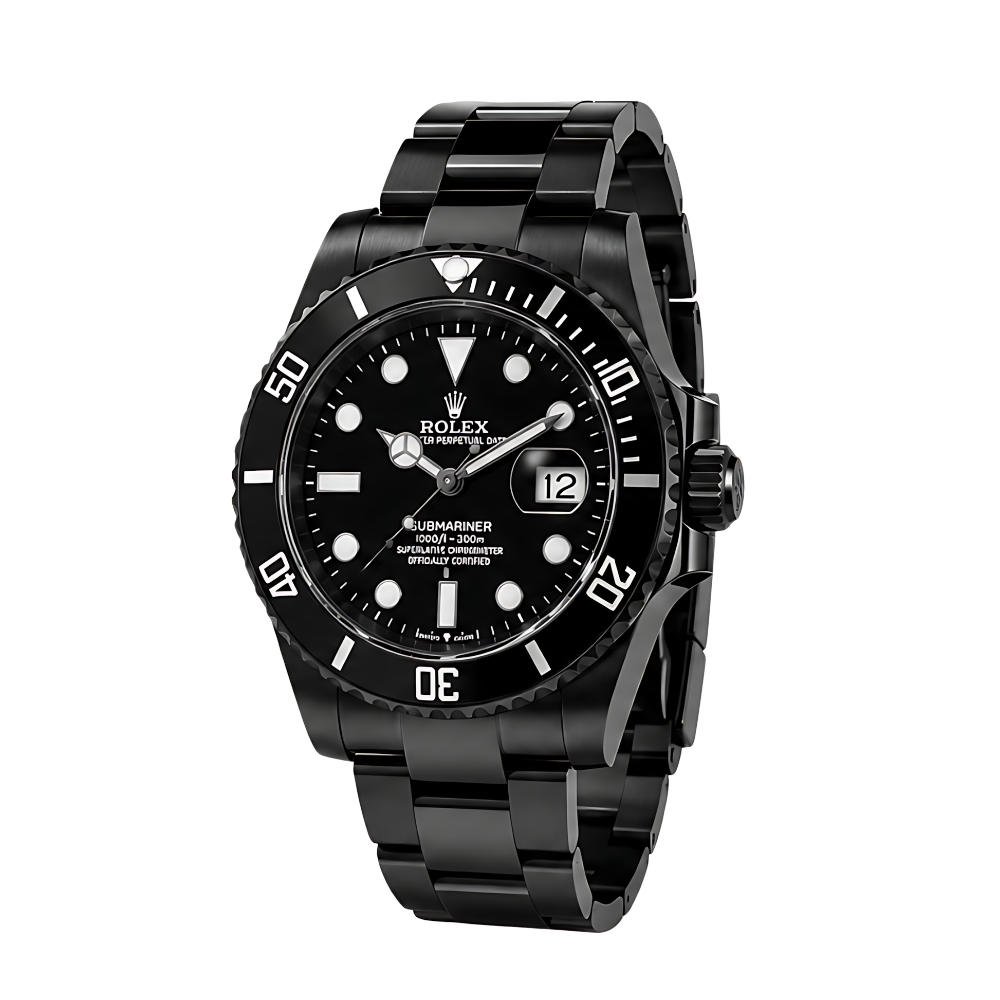 Rolex Submariner Date Black Dial Black Tone Watch - image 2