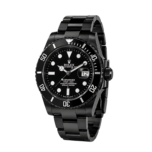 Rolex Submariner Date Black Dial Black Tone Watch - image 2