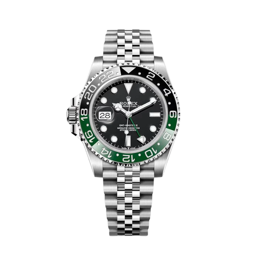 Rolex Watch | GMT-Master II Black Dial Green Silver
