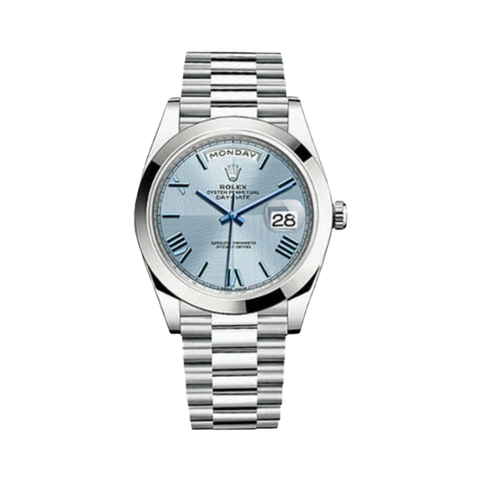 Rolex Watch | Day-Date Blue Dial Silver