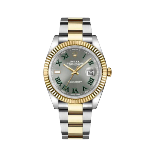 Rolex Watch | Datejust Grey Dial Yellow Steel