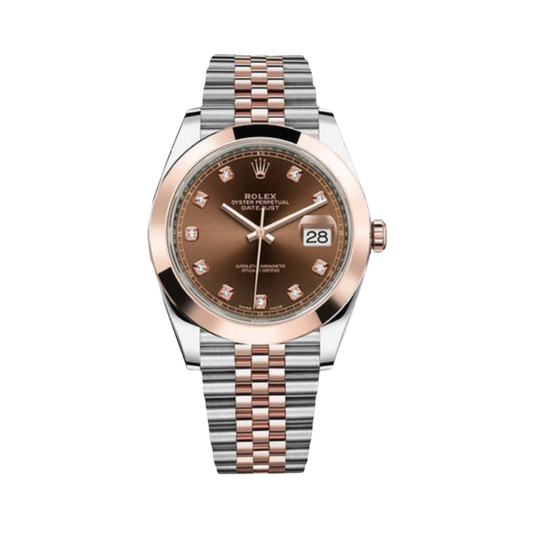 Rolex Watch | Datejust Brown Dial Silver Brown Steel
