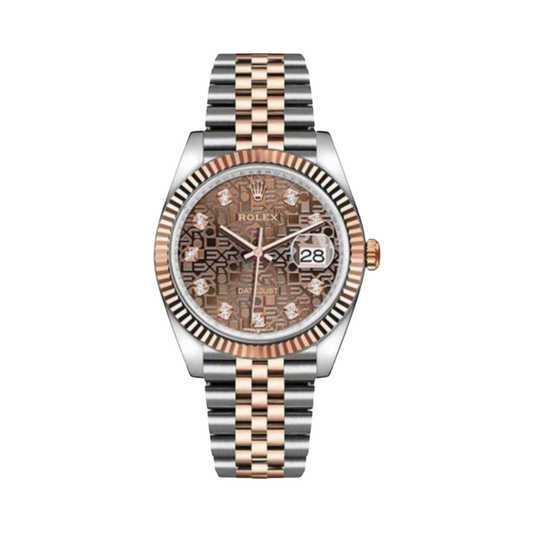 Rolex Watch | Datejust Brown Dial Brown Steel