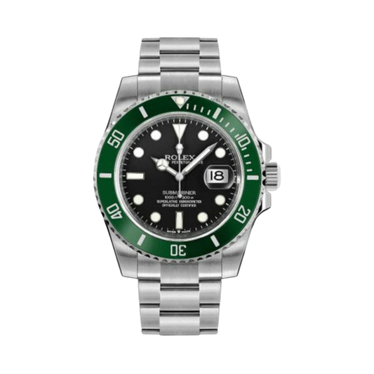 Rolex Watch | Submariner Date Black Dial Silver Green