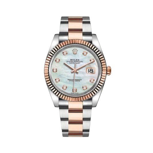 Rolex Watch | Datejust Fade Blue Dial Rose Gold