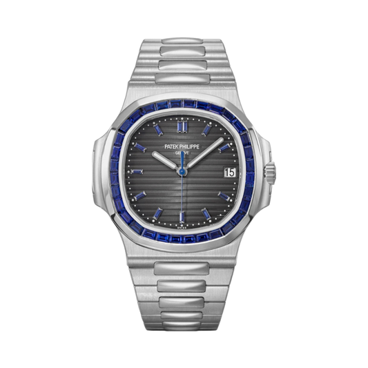 Patek Philippe Watch | Nautilus Blue Sapphire Baguette Bezel